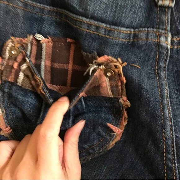 Patch-work crop Jeans - Picture 4 of 6